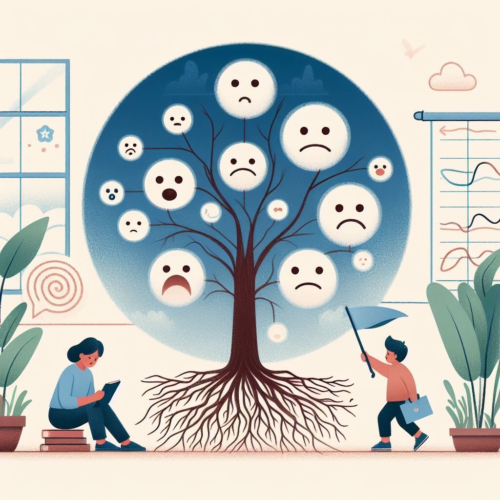 Identifying root causes of emotions -- the Connection Between Thoughts and Emotions